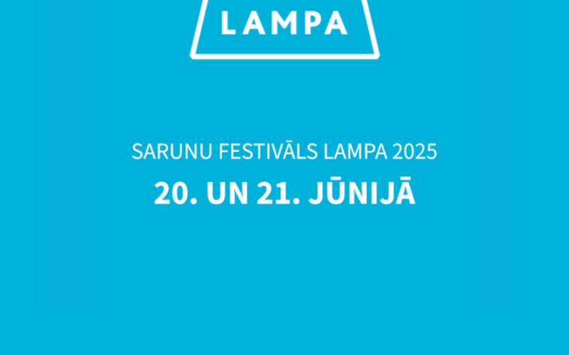 Sarunu festivāls LAMPA 2025 notiks 20.–21. jūnijā Cēsīs